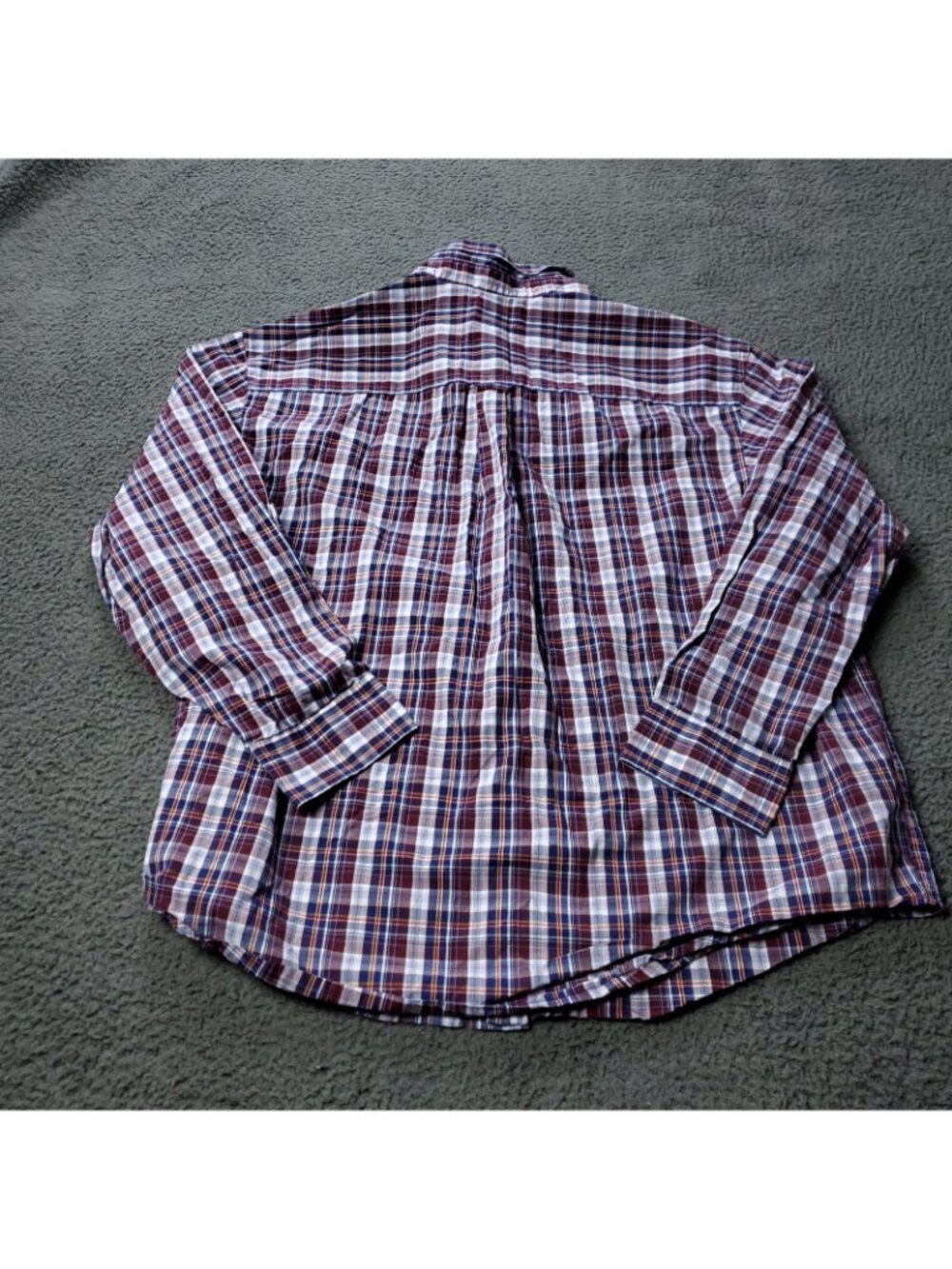 IZOD Button Shirt Mens Size XXL 2XL Red Plaid Long Sleeve Casual Checkered - Picture 6 of 7